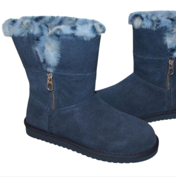 Koolaburra by UGG Women's Aribel‎ Short Boot Blue Size 7 - Picture 8 of 8